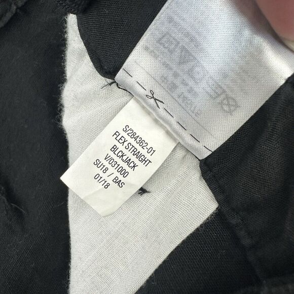 Old Navy Boys Straight Leg FLEX Black Chino Pants Size 12 Husky Cotton - Picture 8 of 11